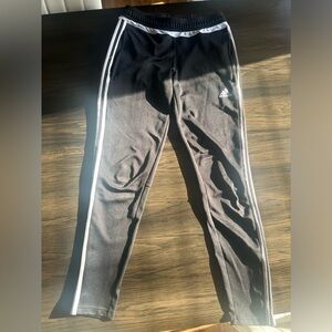Adidas Women's Black Track Pants with White Accents